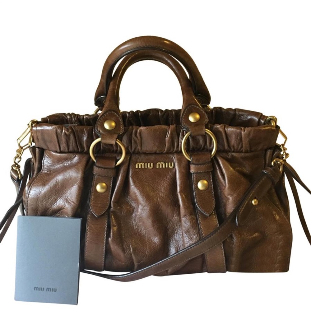 🚫SOLD🚫Miu Miu Vitello Lux Ring Tote